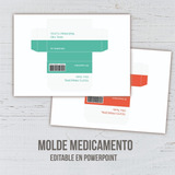 Kit Imprimible Molde Caja Remedios Medicamentos (editable)