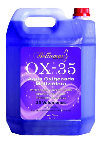 Bidon Agua Oxigenada Matizadora Violeta Ox-35 - 5 Litros