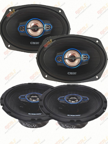 Paquete Carbon Audio  Bocinas 6.5, 6x9 Pulgadas Envio Gratis