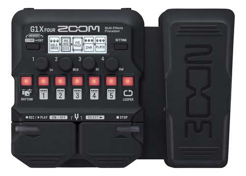 Procesador Multiefectos De Guitarra Zoom G1x Four Con Pedal