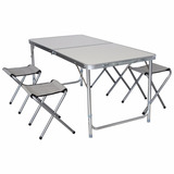 Mesa Plegable De Aluminio Con Sillas Professional