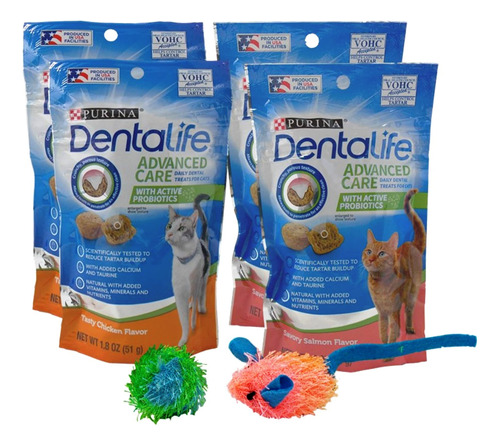 Purina Dentalife - Golosinas Dentales Para Gatos De 2 Sabore