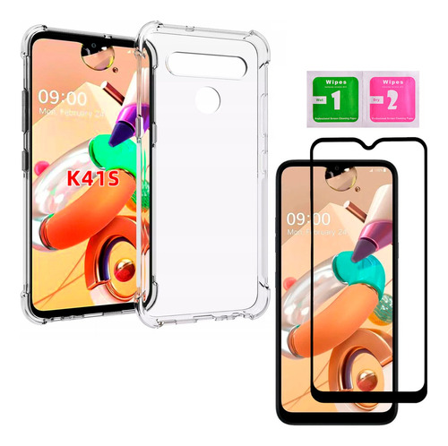 Capa Capinha Anti Shock + Película De Vidro 3d Para LG K41s