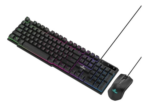 Kit Gamer De Teclado Y Mouse Yeyian Phoenix 2000 Rgb,español