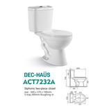 Wc 2 Piezas Dec Haus Descarga Piso Centro 30 Cms Act7232a