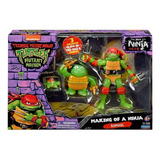 Tortugas Ninja Raphael Set X3 Formacion De Un Ninja Glow Edu