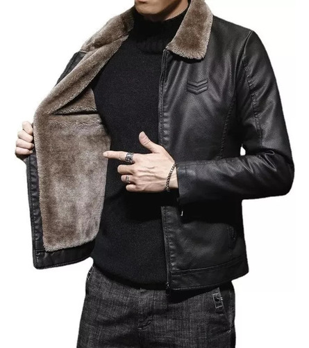 Nueva Chaqueta De Cuero Para Hombre, Chaqueta De Cuero Para