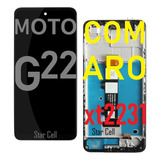 Tela Frontal Original Moto C/aro)g22(xt2231)+película3d+capa