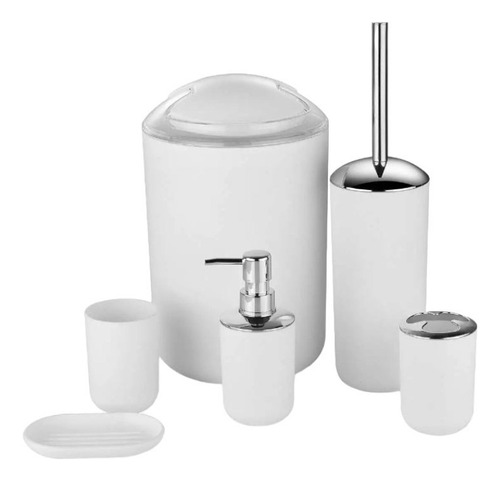 Set Accesorios Para Baño Juego De 6 Piezas Utensilios Baño