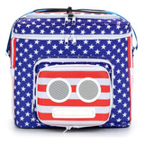 Super Real The #1 American Flag Cooler Con Altavoces (azul..