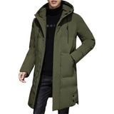 Campera Hombre Inflada Parka Larga Impermeable Invierno 