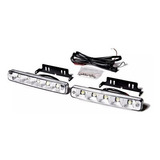 Faro Led Rectangular Auxiliar 5 Led 12v Moto 4x4 Off Road X2