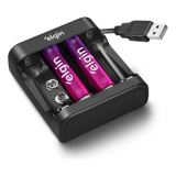 Carregador Pilhas Elgin Usb + 2 Pilhas Aa - 46rscusb