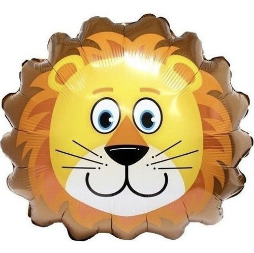 Globo Metalizado Cara Leon Grande 24´´ Animal Selva