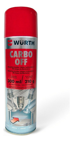 Limpiador Carburador Wurth Carbo-off 300ml Descarbonizante 