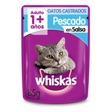 Sachet Whiskas Pescado 20 Unid. Snack Para Gatos Castrados