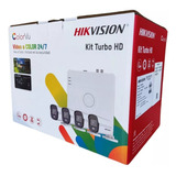 Kit 4 Cámaras Metal Colorvu 2mp 2.8mm 1080p 2tb Hikvision