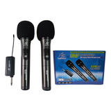 Microfono Inalambrico Doble Uhf 16ch 50m Multifrecuencia 