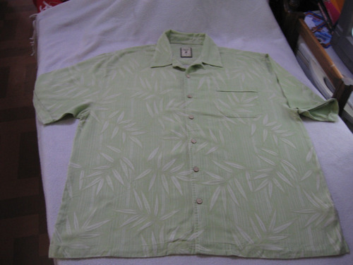 Camisa, Guayabera Hawaiana De Seda Jamaica Jaxx Tal!a Xl Ver
