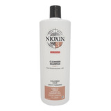 Nioxin System 3 Cleanser Shampoo Anticaida Cabello Teñido 1l