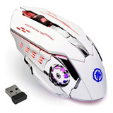 Mouse Inalambrico Gamer Ergonomico 2.4g Bt Dual Modos Raton