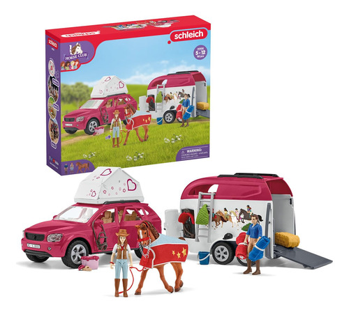 Schleich Juguetes De Auto Y Remolque De Caballos  Juego De