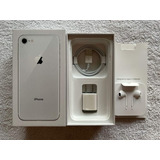 Caixa Vazia iPhone 8 256 Gb Silver Com Acessórios Novos