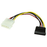 Cable Energia Sata 15 Pin H 4 Pin Molex M 15cm Startech