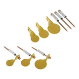 1 2x 3pcs Objetico Giratorio Metal Plinking Target Prácticas