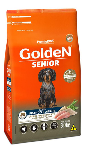 Ração Golden Fórmula Sênior Pequeno Mini Bits 10,1kg