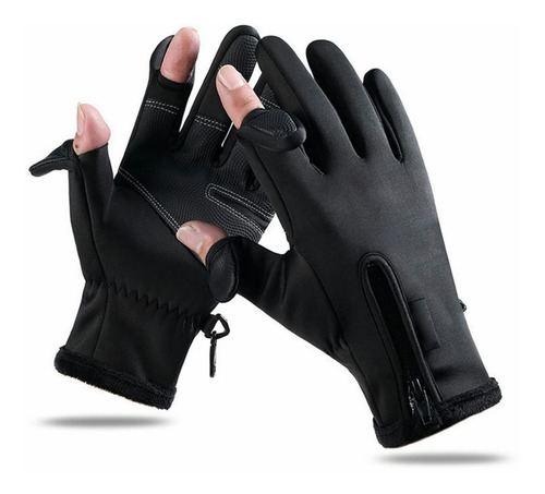 Guantes De Montar Cuero Invierno Impermeable Pantalla Tacil