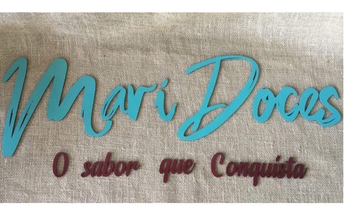 Logo Marca 80cm De Largura Mdf 3mm Loja Salão De Beleza Etc.