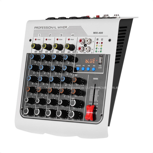 Mixer Consola Interfase 4 Profesional Bluetooth Usb Phantom