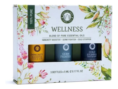 Set De Aromaterapia Wellness - Song Of India - 100% Puro