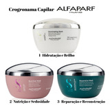 Máscara Cronograma Capilar Semi Di Lino Alfaparf  200ml  3un