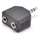Ficha Divisor De Auricular Estéreo Adaptador Miniplug 3.5mm 