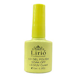 Esmalte Em Gel Para Unha 10ml Led Uv Lirió Coleção Lirió Gel Cor Amarelo