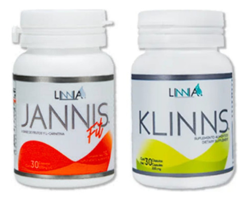 Jannis Linnia Ft + Klinns Quema Grasa Digestión Detox Kit Sabor Sin Sabor