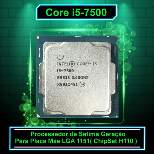 Processador Core I5 7500 3.40ghz Lga 1151 ( Com Coler )  