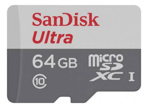 Tarjeta Microsd 64gb Clase 10, Sandisk