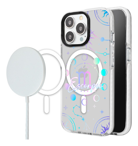 Funda Para iPhone Magsafe Zodiaco Escorpio Mujer