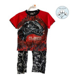 Jurassic World Pijama 100% Algodón Ropa Niño Pantalon Player