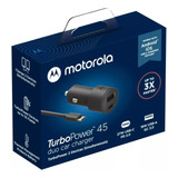 Cargador De Auto Turbo Power 45w Usba 18w+usb-c 27w Motorola