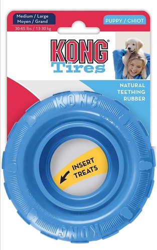 Kong Juguete Para Perro Cachorro Mediano Tires Rellenable