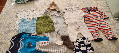 Lote Ropa Bebe T 3 Meses.enterito Polar.bodys Carters.chalec