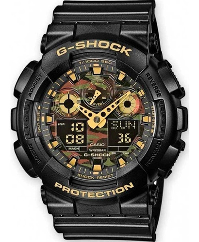 Relógio Casio G-shock Ga-100cf-1a9dr Camuflado