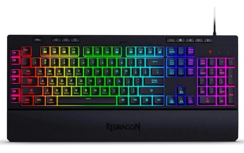 Teclado Gamer Redragon Shiva Preto K512 Rgb Qwerty Abnt2