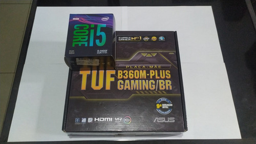 Kit Intel I5 9400f / Placa-mãe Asus Tuf B360m-plus Gaming/br