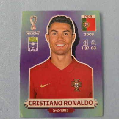 Estampa Cristiano Ronaldo Panini Mundial Qatar 2022 Portugal | Meses sin interés