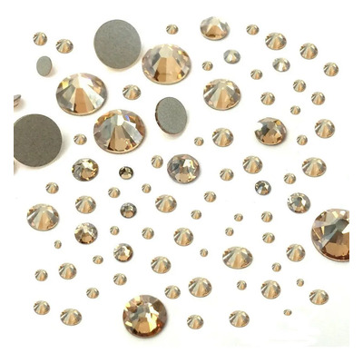 Diamantes De Imitación Swarovski Flatbacks Crystal Golden Sh